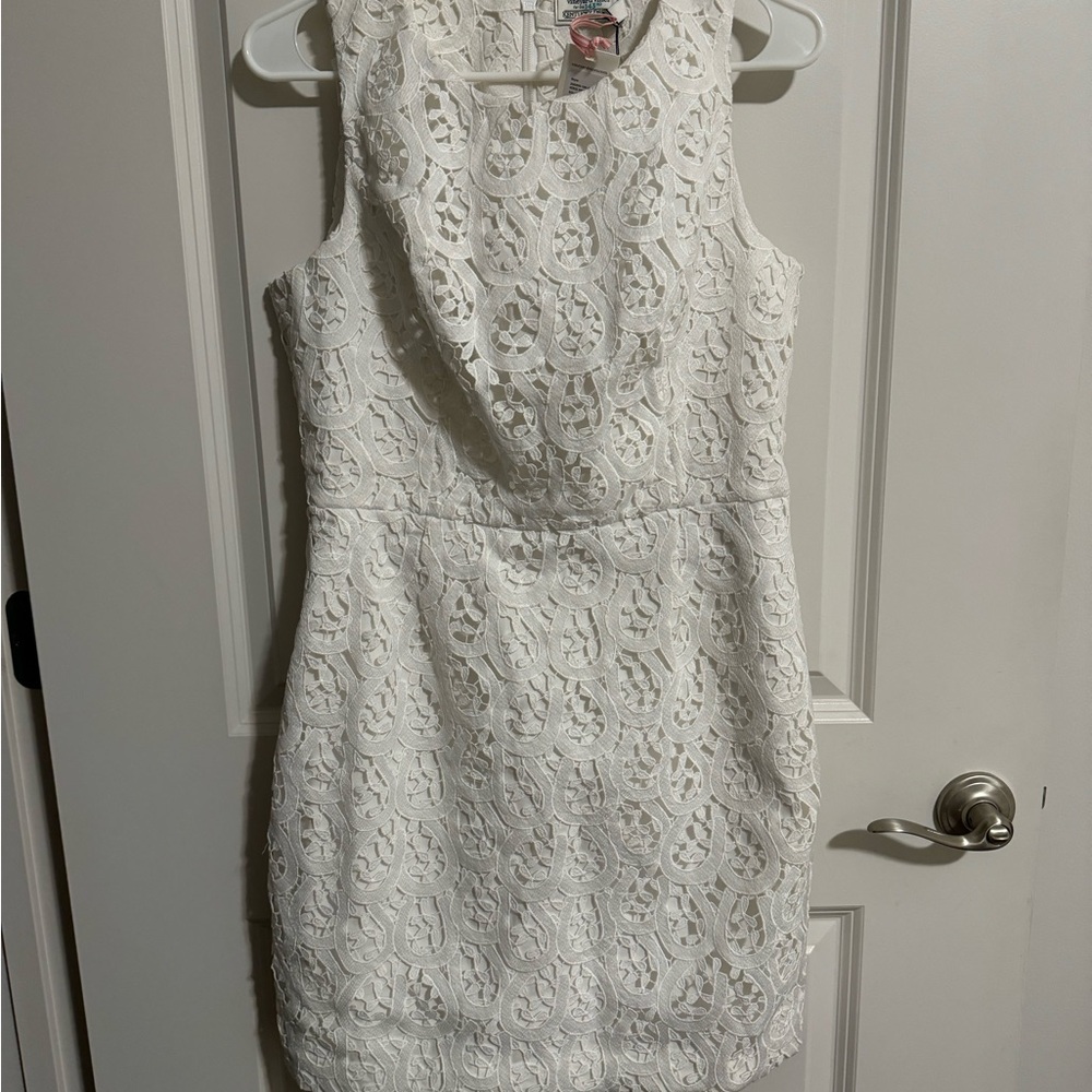 143rd Vineyard Vines Kentucky Derby White Lace Dress